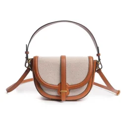 Sac Femme Porté Main et Badouillère Mac Alyster Synonyme Cognac MS-553-03