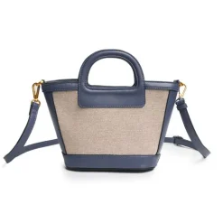 Sac Femme Porté Main et Bandoulière Mac Alyster Synonyme Marine MS-553-01
