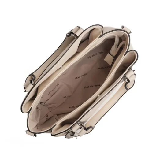 Sac Femme Porté Main et Badouillère Mac Alyster Symphonie Beige MS-558-02