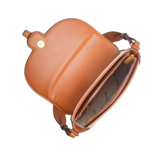 Sac Femme Porté Main et Badouillère Mac Alyster Synonyme Cognac MS-553-03