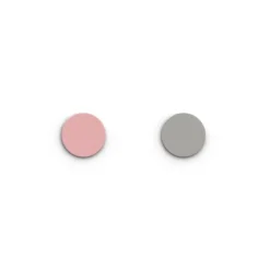 Simili Bague 16mm LES GEORGETTES Rose Clair Gris Clair