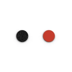 Simili Bague 16mm LES GEORGETTES Paillettes Noires Rouge