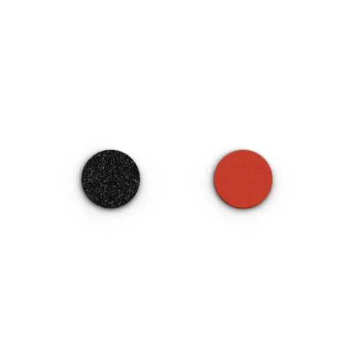 Simili Bague 16mm LES GEORGETTES Paillettes Noires Rouge