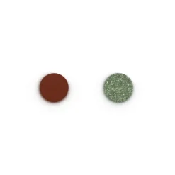 Simili Bague 16mm LES GEORGETTES Noisette Anis Pailleté