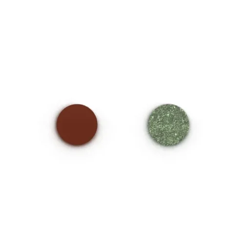 Simili Bague 16mm LES GEORGETTES Noisette Anis Pailleté