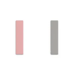 Simili Bagues 12mm LES GEORGETTES Rose Clair et Gris Clair