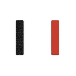 Simili Bagues 12mm LES GEORGETTES Paillettes Noires et Rouge