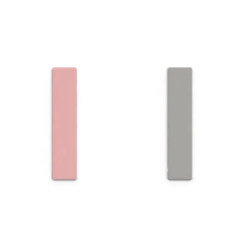 Simili Bagues 12mm LES GEORGETTES Rose Clair et Gris Clair